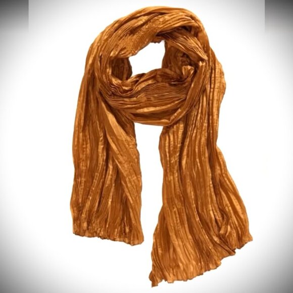EILEEN FISHER Whisper Transitional Silk Scarf in Bronze Color - Picture 2 of 11
